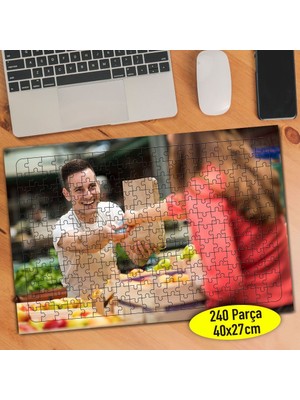 Asilmeydan Organik Gıda Pazarı Alışveriş 240 Parça Puzzle YAPBOZ-109110569