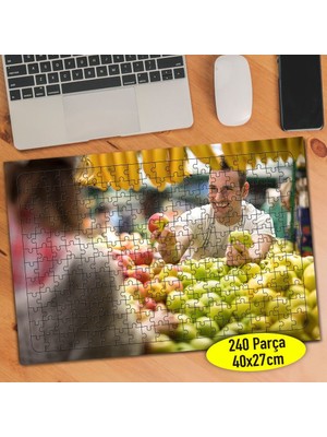 Asilmeydan Organik Gıda Pazarı Meyveler 240 Parça Puzzle YAPBOZ-110331