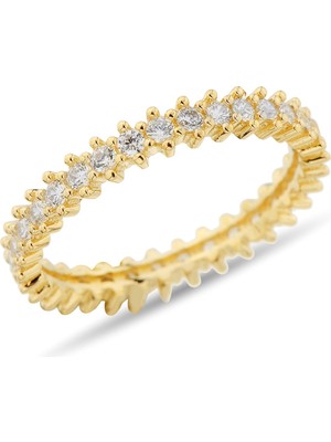 MYOROGOLD 14 Ayar Altın Tek Sıra Tamtur Yüzük