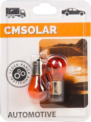 Cmsolar PY21W 12V 21W 93 Sinyal Turuncu Sarı Amber 2'li Set