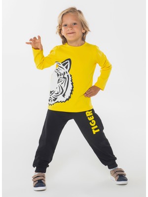 Zenokido Tiger Look Erkek Çocuk Pantolon + Tshirt Takım