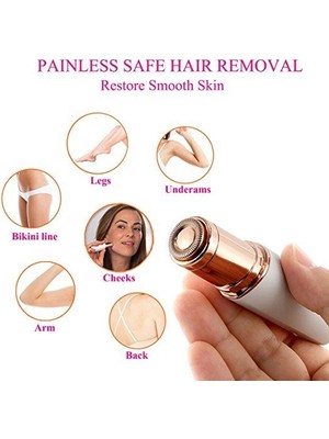 Flawless Yüz Tüy Temizleyici Epilasyon Aleti Şık Tasarım ve Işıklı Özellik ile Kullanım Kolaylığı