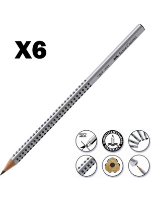 Faber-Castell Faber Castell Grip 2001 2b Kurşun Kalem 6lı Set