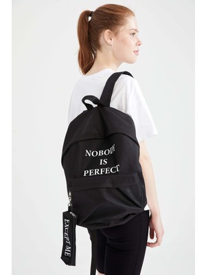 DeFacto Unisex Su İtici Baskılı Sırt Çantası ve Kalemlik S0870AZNS