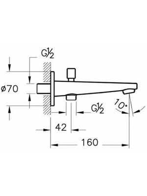 Roca Artema Solid S A42541 El Duşlu Çıkış Ucu