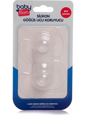 Baby Mom Silikon Göğüs Ucu Koruyucu Set İnce Yumuşak Şeffaf 2 Adet Emzirme İçin