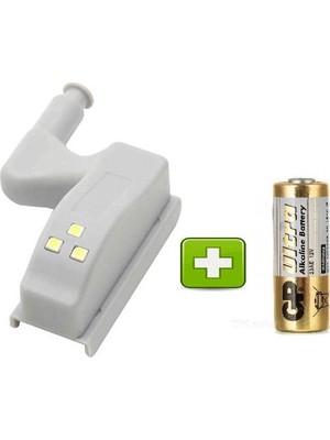 Sarfex Dolap Içi LED Aydınlatma Menteşe Işığı Pil Dahil Gardırop Pratik LED