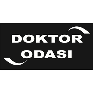 Yangın Siyah Beyaz Doktor Odası Yazılı 15X30 cm