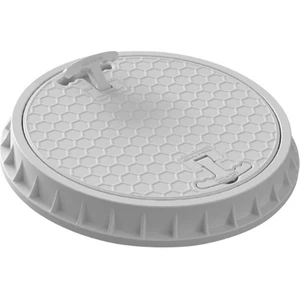 Plastik Rögar Kapağı Yuvarlak Kapak(Daire) + Çerçeve (El TUTMALI)500MM