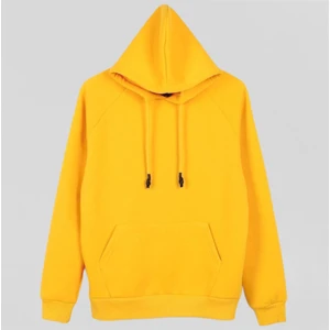 Amor Man Oversize Kapüşonlu Pamuk 4 Iplik Içi Komple Pamuk Tam Kışlık Kalın Erkek Sweatshirt