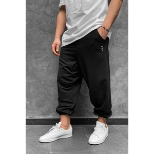 Erkek Siyah Oversize Rahat Kesim Eşofman Oversize Eşofman