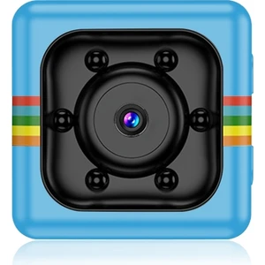 SQ11 Mini Dv Hd 960P 6 Led'li Spor Kaydedici, Tutuculu Kamera - Mavi (Yurt Dışından)