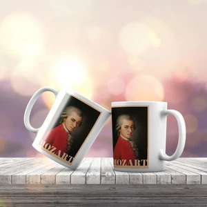 Mozart Portre Baskılı Fincan Kupa Bardak -KB277