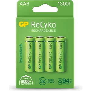 Gp Aa 1300 Mah Şarjlı Kalem Pil 4'lü Paket 130AAHCEMTR-4'lü