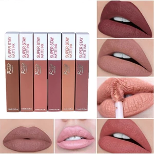 Roesia Rose Ruj Super Stay Model Kalıcı Ruj Serisi Lip Gloss 6'lı Matte Ink