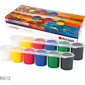 Red Apple  25 ml 12 Renk Set Guaj Boya