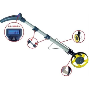 12397 LCD Ekranlı Dijital Tur Metresi Tekerlekli Yol Ölçme