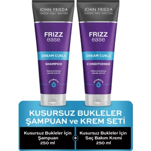 John Frieda Kusursuz Bukleler Için Saç Bakım Kremi ve Şampuan 250 ml 2'li