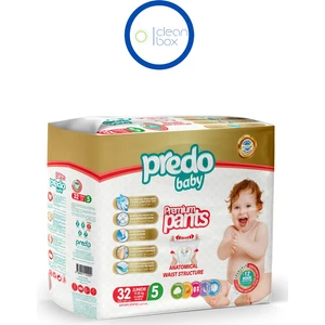 Predo Baby Premium Pants Külot Bezi 5 Numara (11-25KG) Junior 32 Adet