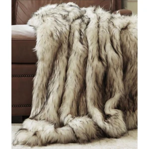 MER HOME Kırçıllı Krem Peluş Koltuk Şalı (140X140)