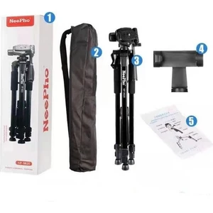 Neepho Profesyonel Tripod Bluetooth Kumanda, Telefon Tutucu ve Çantalı Tripod 150 cm