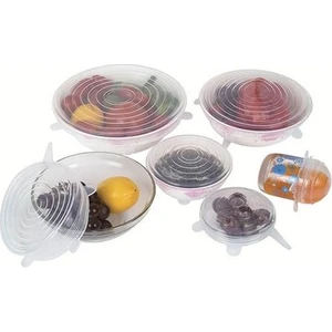 Gold Home 6 Lı Silikon Streç Kapak Gıda Koruyucu Tencere Tabak Bonesi