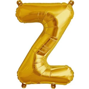 Parti Adresi Harf Folyo Balon Z Harfi Altın Renk 100 cm - 40"