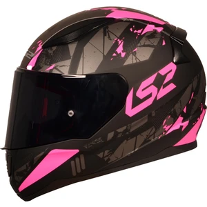 Ls2 Rapıd Palımnesıs Mat Siyah-Pembe Kask
