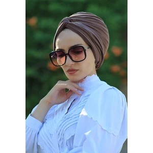 Amisos Bone Şal Dolama Bone  Koyu Vizyon (Hazır Değildir) - Özel Tasarım- Yeni Model Tesettür Giyim