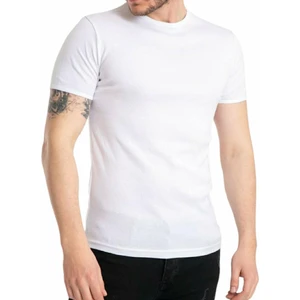 Erkek Pamuk+Likralı Düz Tişört