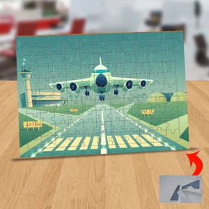 Pistten Havalanan Uçak 99 Parça Puzzle Yapboz TABLO-1441-2429
