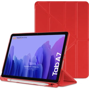 Nezih Case Samsung Galaxy Tab A7 T500 10.4" Uyumlu Origami Kalemlikli Pu Deri Arkası Yumuşak Silikon Kılıf