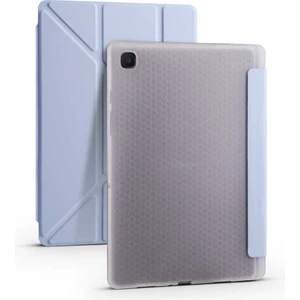 Nezih Case Samsung Galaxy Tab S6 Lite Uyumlu Trifolding Kalem Bölmeli Pu Deri Arkası Yumuşak Silikon Kılıf