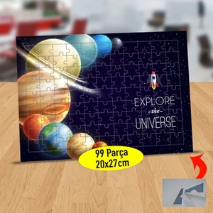 Gök Bilim Gezegenler 99 Parça Puzzle Yapboz Tablo-1284-11269