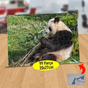Ot Yiyen Sevimli Panda 99 Parça Puzzle Yapboz TABLO-19-135165