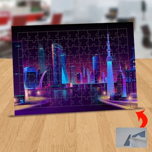 Şehirde Gece Işıkları 99 Parça Puzzle Yapboz TABLO-1441-2829