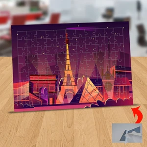 Işıklı Paris Gecesi 99 Parça Puzzle Yapboz TABLO-33099-291