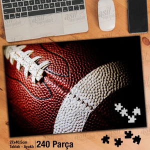 Asil Hobi Amerikan Futbolu Topu - Maç Yapboz - Ayak Destekli Çerçeveli 240 Parça Puzzle