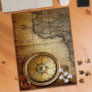 Dünya Haritası ve Pusula Temalı 240 Parça Puzzle YAPBOZ-KS699254