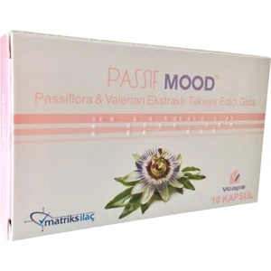 Passif Mood Passiflora & Valerian Ekstraktı Takviye Edici Gıda 10 Kapsül