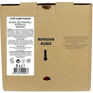 Eyüp Sabri Tuncer Doğal Zeytinyağlı Köpük Sabun 5lt Bag In Box Endüstriyel