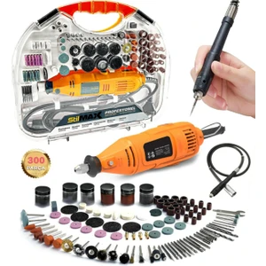 Germany Style 300 Parça 450 Watt 60.000 Rpm 6 Kademe Devirli Hobi Gravür Zımpara Çantalı Set