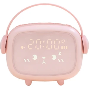 XR - MM - C2002 LED Çok Fonksiyonlu Akıllı Dijital Alarm Saati - Pembe (Yurt Dışından)