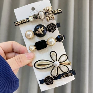 Yeni Trend Moda Tedy 5'lı Büyük Klips Çıtçıt Pens Toka Seti