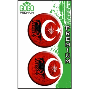 Seven Kardeşler  Bayrak 2 (5x5) Ikili Damla Etiket (De086)