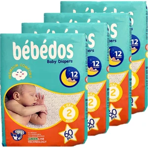 4'lü Ekonomik Paket Bebek Bezi 2 No Mini Boy 240'LI