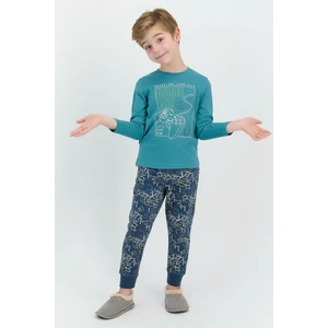 Game On Petrol Mavisi Erkek Çocuk Pijama Takımı