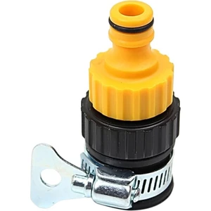 Bahçe Kelepçeli Musluk Bağlantısı Hortum Boru Musluk Bataryası Otomatik  1/2 Musluk Adaptörü