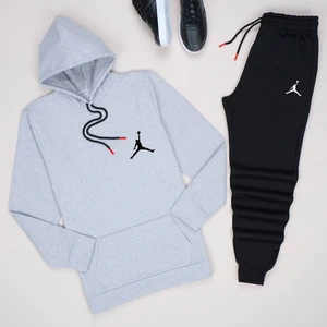 Gri Jordan Esh Siyah Jrd Eşofman Takımı