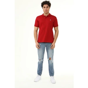 Turkish Lion Polo Yaka Arma Baskı T-Shirt